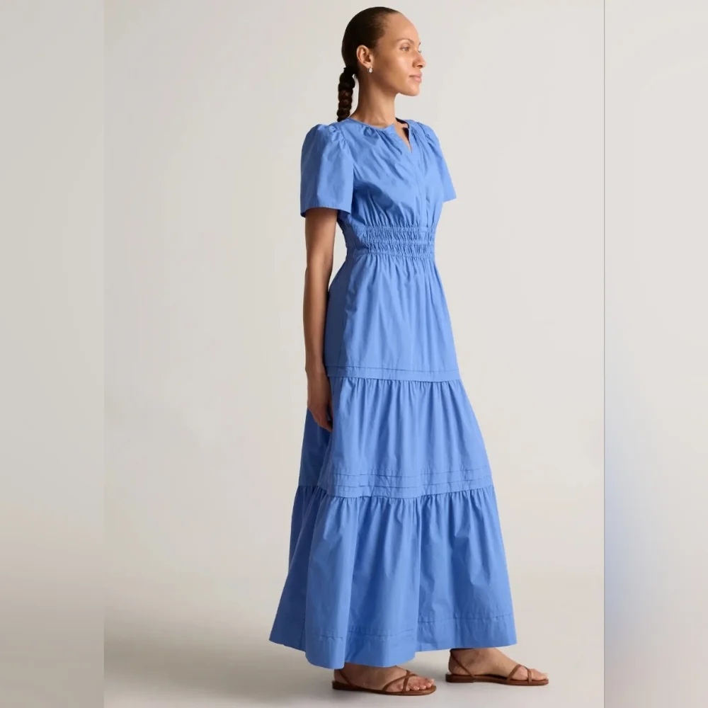 Quince Poplin Maxi Dress, XL - Picture 4 of 5